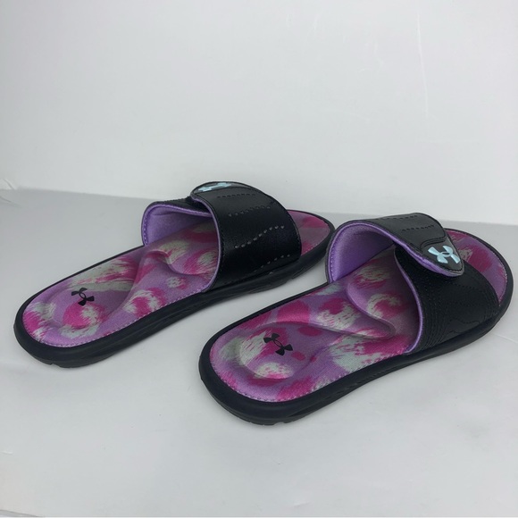 Under Armour Girls' UA Ignite VI Graphic Footbed Slides - Picture 5 of 7